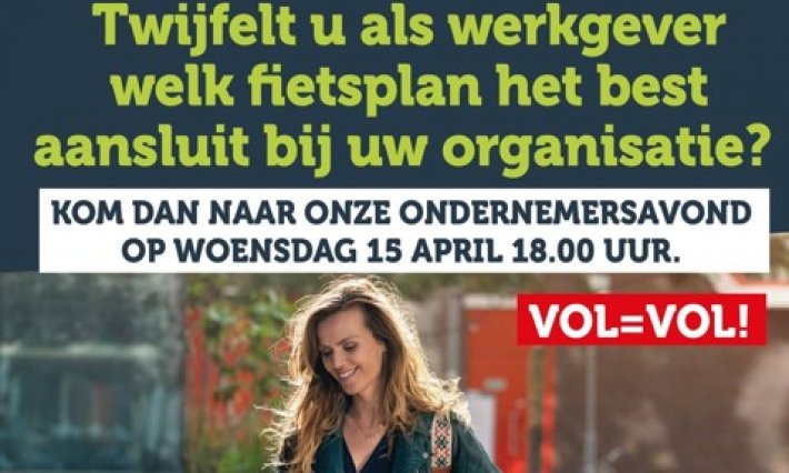 Liemers Fietsen organiseert ondernemersavond Fietsleaseplan